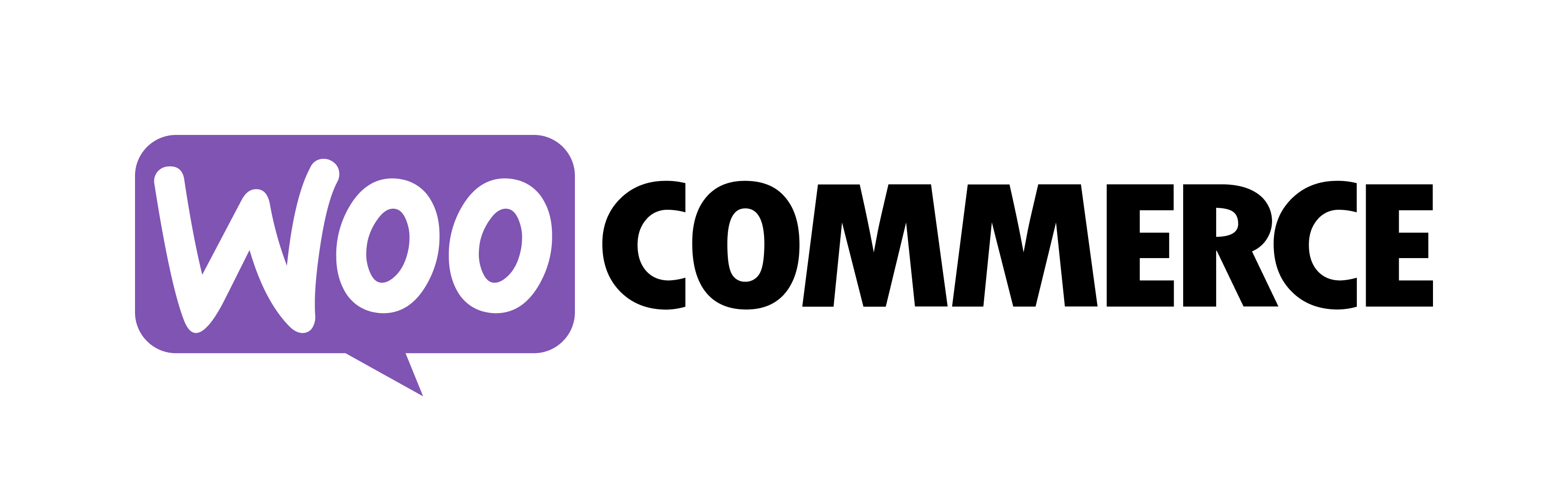 WooCommerce Logo neben einem Einkaufswagen.