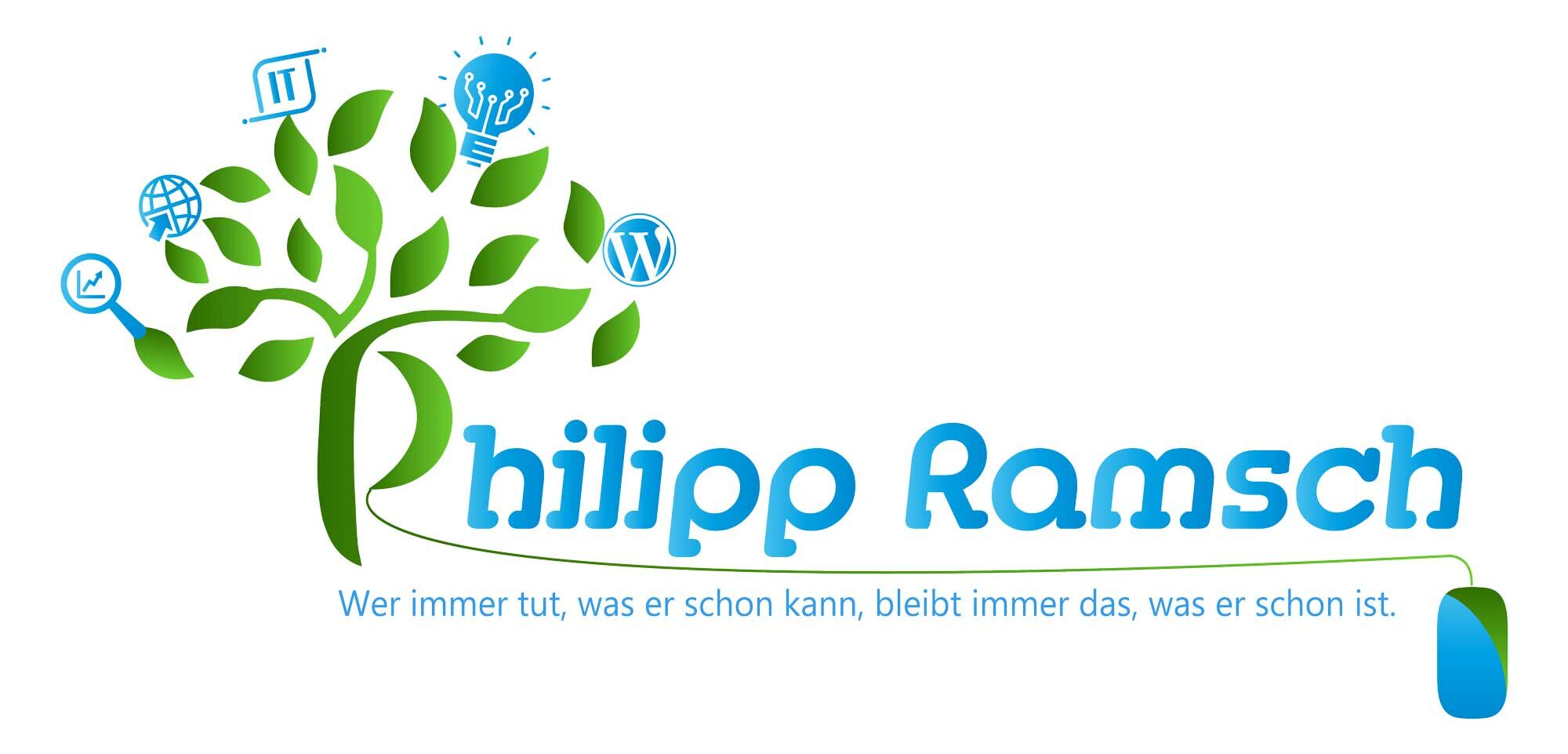 Stilisiertes "PR" Logo von Philipp Ramsch, Webdesigner aus Cottbus