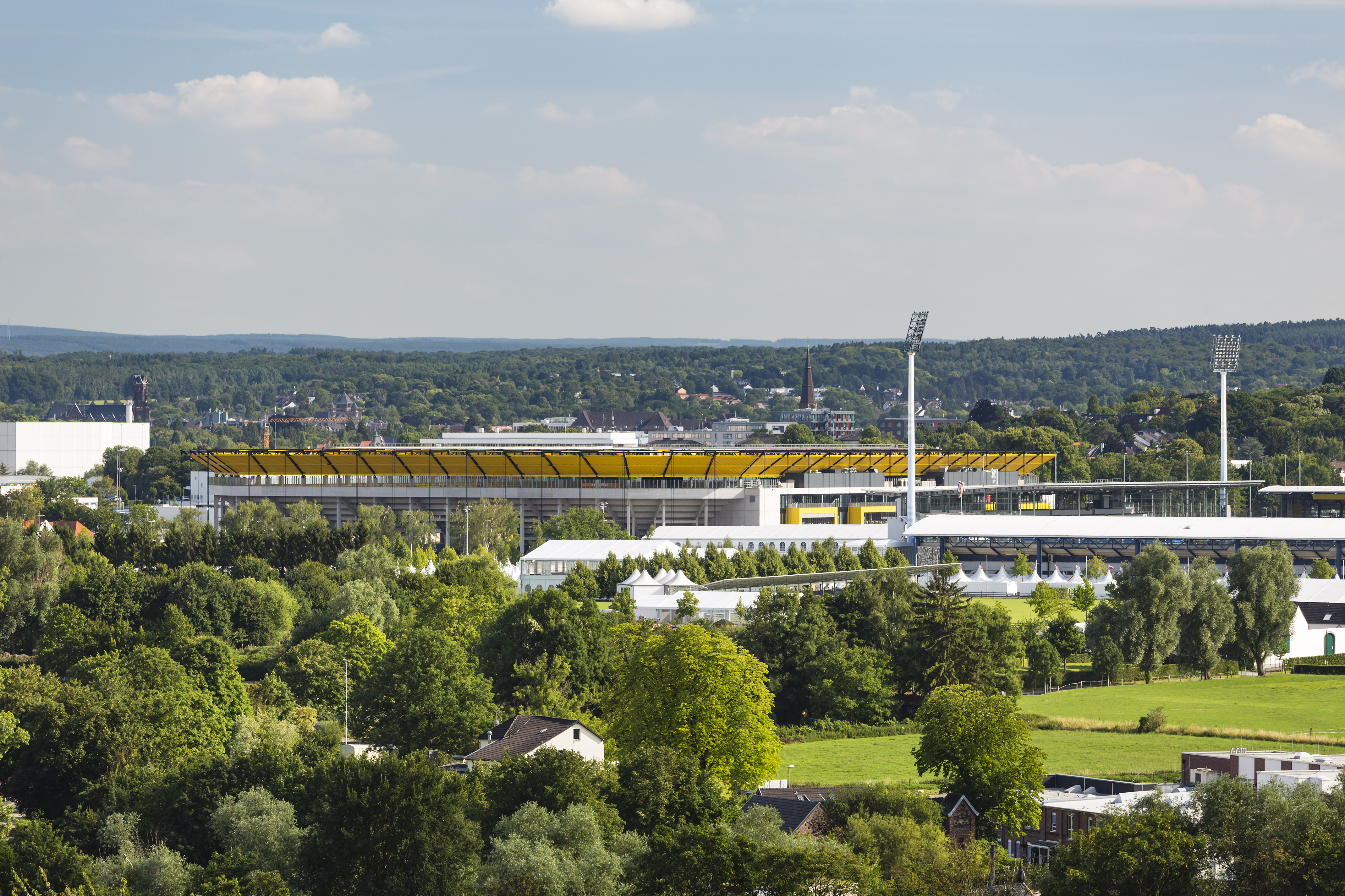 Stadion und Lausitzer Landschaft