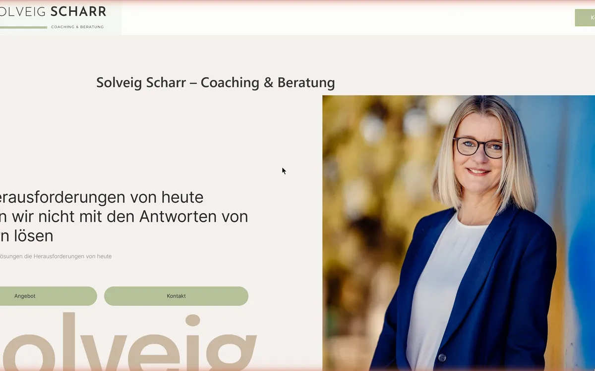 Website-Vorschau: Solveig Scharr