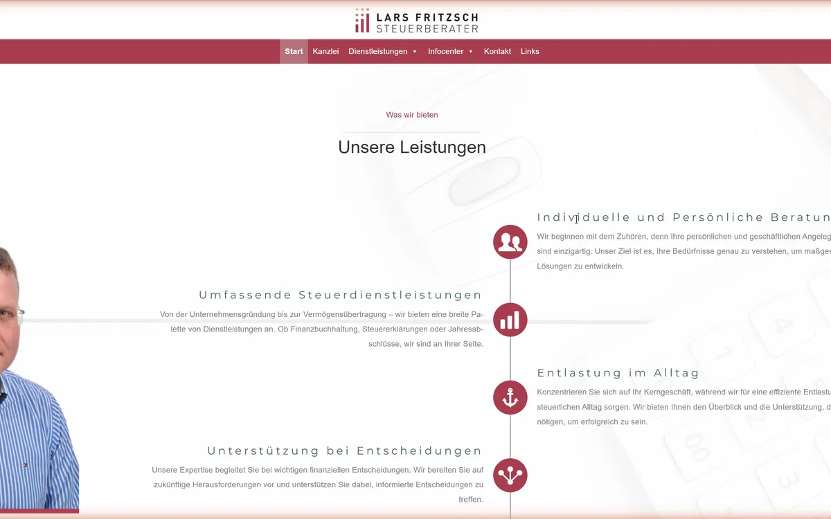 Website-Vorschau: Steuerberater Lars Fritzsch